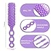 Bulk Hair Brushes for Homeless Individually Wrapped, Hair Brush Bulk, Pack of 100 Hair Brush for Curly Hair Suitable for Homeless,Shelter,Air Bnb/Hotel,Purple