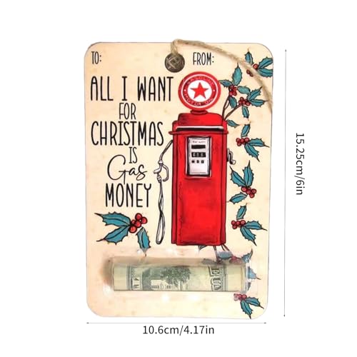 Durable Christmas Money Clip Holder Unique Christmas Wallet Cash Pendant Festive Charm Decorations for Gift Giving Christmas Tree Money Clip Decoration3