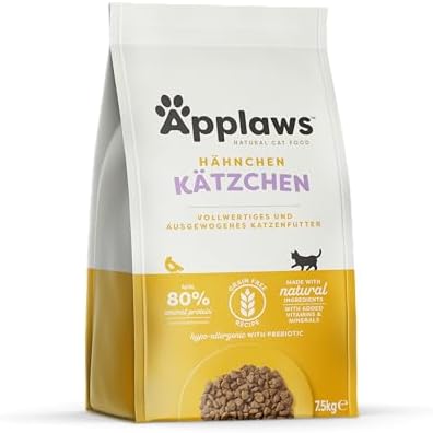 Applaws Kitten Trockenfutter mit Huhn, komplett und getreidefrei für junge Katzen im Alter von 1-14 Monaten (1 x 7.5 kg Packung)