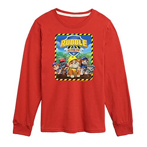HYBRID APPAREL - Paw Patrol - Rubble & Crew - Toddler & Youth Long Sleeve Graphic T-Shirt