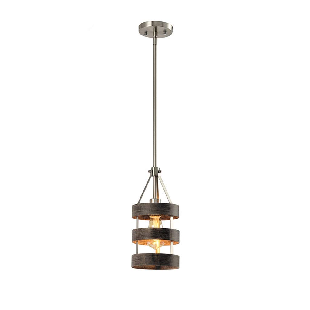 Luminaire suspendu industriel rétro en bronze huilé pour îlot de cuisine