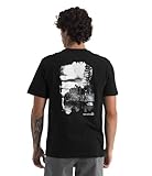 The North Face Men's Evolution Nature Exposure Short-Sleeve Tee | Cotton Shirt with Classic Logo & Graphic TNF Black