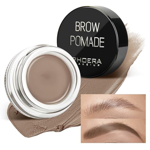 Eyebrow Pomade,Gel Professional Makeup Eyebrow Color,Matte Waterproof Brow Pomade For Long-Lasting Results,Vegan, Cruelty-Free Eyebrow Color that Fills and Shapes Brows(#2Taupe)