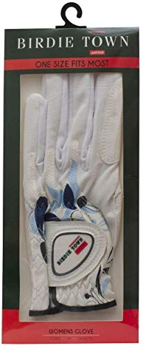 Birdie Town Jupiter Women’s Golf Glove - Breathable Synthetic Leather - One Size Fits Most (2 Pack (1 Blue / 1 Tropical), Worn On Left Hand (Right Handed Golfer)) #TOP5