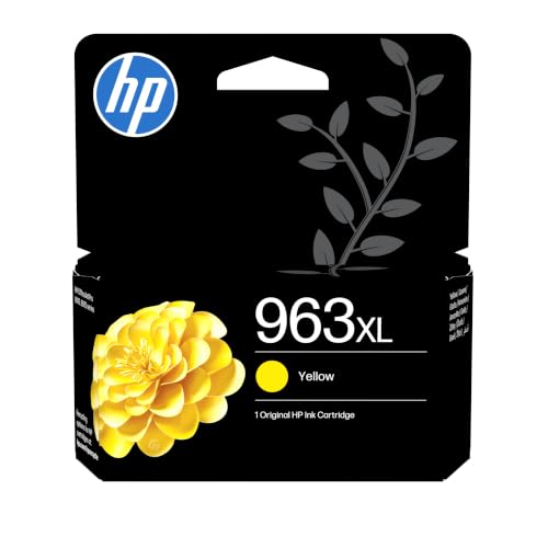 HP 963XL Jaune, Cartouche Encre Originale, Grande Capacité