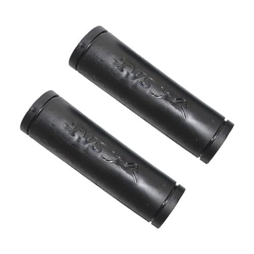 Image of TVS Scooty /Bike Handle Grip Cover (Model 1), Handle Bar Good Grip to Rider, All Weather Protection with Premium Virgin PVC Material |Anti Slip| Riding Accessories - Black (Set of 2)