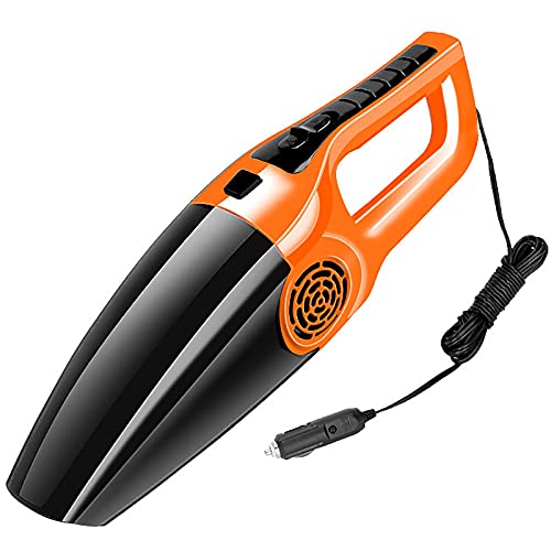 多機能車用掃除機 有線車の掃除機の高出力120W家庭の車の掃除機濡れて乾燥 車/家庭/オフィス用 (色 : Orange, Size : One-size)