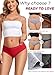 READY TO LOVE Cotton Underwear for Women 6 Pack Full Coverage Briefs Sexy Panties Lace Waistband Ladies Bikini Hipster