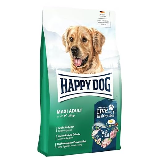 Happy Dog 60761 - Supreme fit & vital Maxi Adult - Hunde-Trockenfutter für große Hunde - 14 kg Inhalt