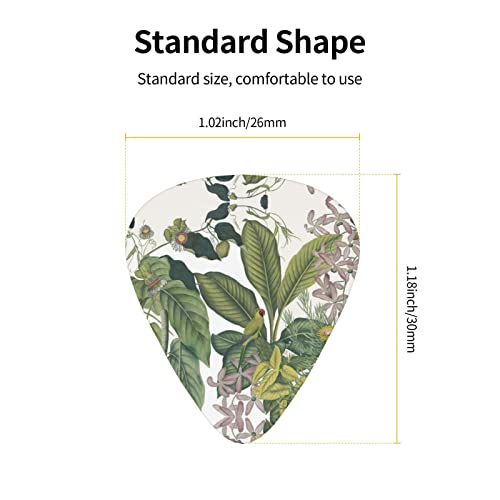 Ensemble de 12 médiators de guitare perroquet feuille de fleur tropicale pour guitare acoustique, guitare électrique… - Les Beatles, Paul McCartney, John Lennon, RIngo Starr, George Harrison Ensemble de 12 médiators de guitare perroquet feuille de fleur tropicale pour guitare acoustique, guitare électrique… – Image 5
