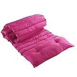 ✅ Maße ca.: 60x180x4cm Dynamic24 Premium Liegenauflage 180x60cm Auflage für Liegen Gartenliegen Sonnenliegen Holzliegen Kissen Matratze Deckchair Polyrattan Palettenkissen Palettenauflage Auflage dick bequem (Pink)
