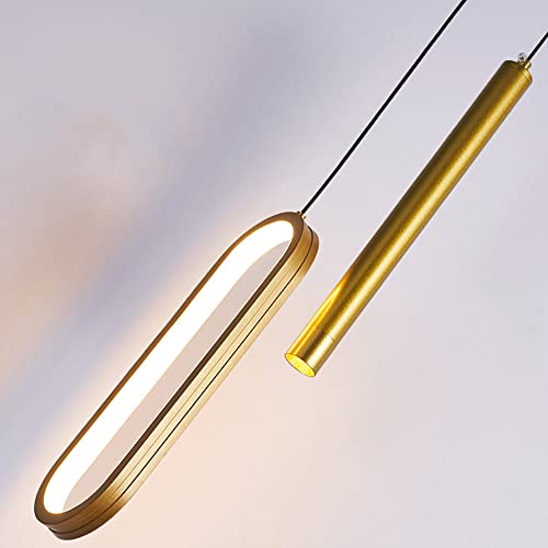 Lampe pendante à intensité variable LED, plafonnier suspendu moderne noir - 2