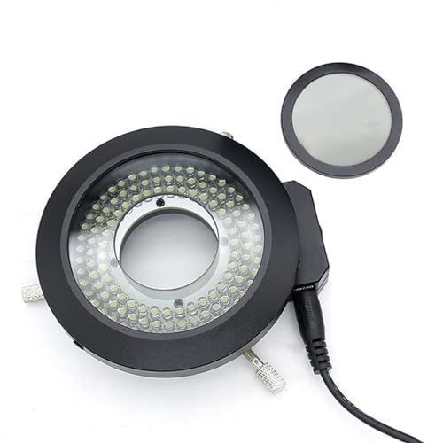 Diameter 62mm Microscope LED Ring Light with Polarizer Adjusted Vision Illuminator Polarized Light Source for Industrial Camera