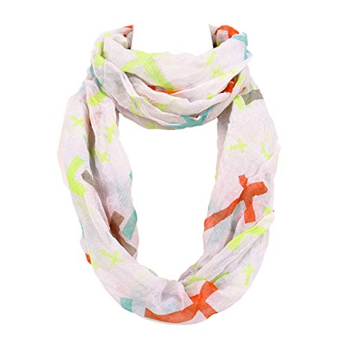 TrendsBlue Premium Cross Design Infinity Loop Fashion Scarf