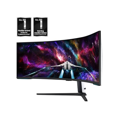 SAMSUNG 57" Odyssey Neo G9 (G95NC) Series Dual 4K UHD 1000R Curved Gaming Monitor, 240Hz, 1ms with DisplayPort 2.1, Quantum Mini-LED, DisplayHDR 1000, AMD FreeSync Premium Pro, LS57CG952NNXZA image 3