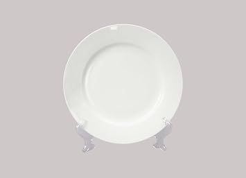 Bone China Rim Shape, Elegance White Dessert Plate 6 inch, Case of 6
