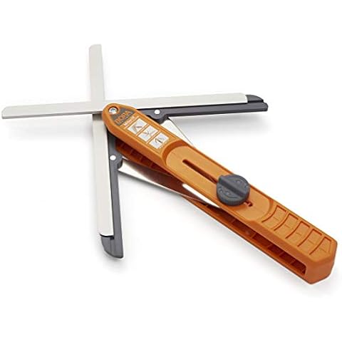 Bora 530401 Miterix. The Exceptional Duplicator Measuring Tool That Splits So You Can Transfer The Exact Miter Angle to Your Saw, Silver/Red Cover