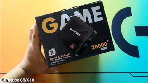 Image of GPZ GAMEBOX Plus G10 Retro Game Console 25000+ Games Classic & 3D Video Game Consoles with 2 Wireless Controllers for Kids and All (64GB)