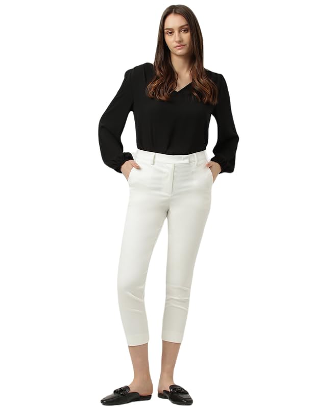 Image of Marks & Spencer Women's Regular Casual Pants (T59 5757K Winter White 20)