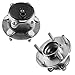 Detroit Axle - 4pc Japan Built Front and Rear Wheel Bearing and Hub Assembly for Mazda 3, 3 Sport 2014 2015 2016 2017 2018, 5 Bolts w/ABS 513354 512523