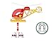 BRIO World - 33797 Firefighter Helicopter | 3 Piece Helicopter Toy for Kids Ages 3 and Up