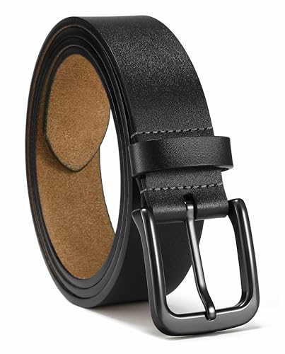 Image of CHAOREN Mens Belts Leather - 35mm Genuine Leather Belt for Jeans - Men Gift for Casual Dress