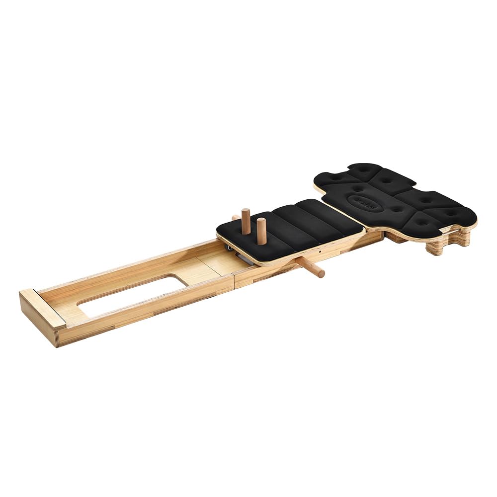 Flowletic Pilates-Board aus Naturholz – Ganzkörper-Training für Core, Mobility & Stretching