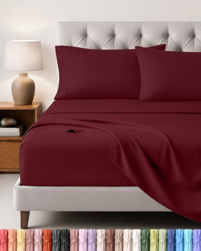 Utopia Bedding - Set Lenzuola Letto Matrimoniali 4 Pezzi 180x200 cm