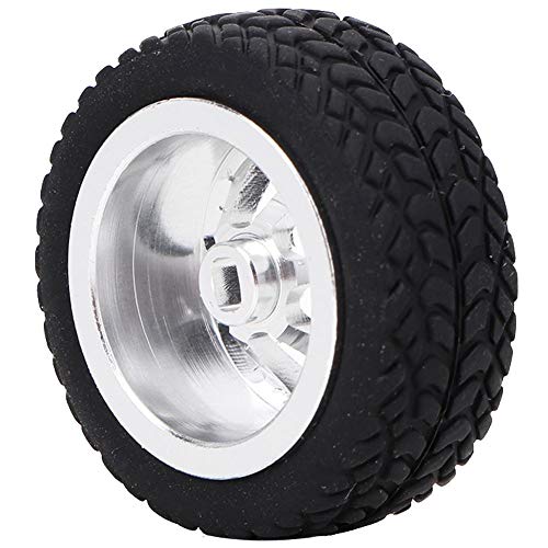 Pneu de carro RC, pneu de roda de carro RC, pneu de borracha, cubo da roda de alumínio, modelo de ca