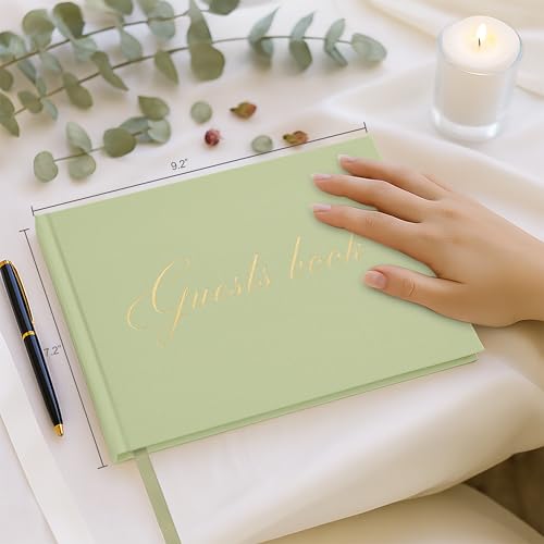 Livre d'or de mariage chic couverture rigide élégante pour réception
