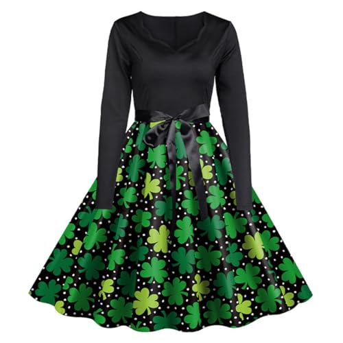 Robe Saint-Patrick imprimé trèfle pour célébrer avec joie et élégance
