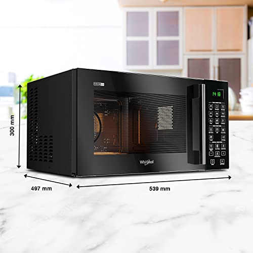 Image of Whirlpool 29 Litres Convection Microwave Oven With 300 Plus Auto Cook Menus (Magicook Pro 31CES-E, Black, Air Fryer)