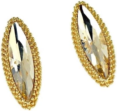 Retro Eye Emerald Crystal Earrings Premium Feel Catwalk French Temperament Versatile