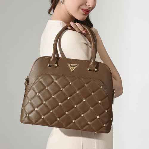 Image of Lavie Signature Women's Stud Elko Satchel Handbag | Satchel Bag for Work | Ladies purse | Stylish Shoulder Bag | Gift For Women