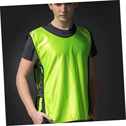 BESPORTBLE Adult Football Jersey Practice Vest Open Sides Breathable Comfortable Team Sports Top Green - Image 3