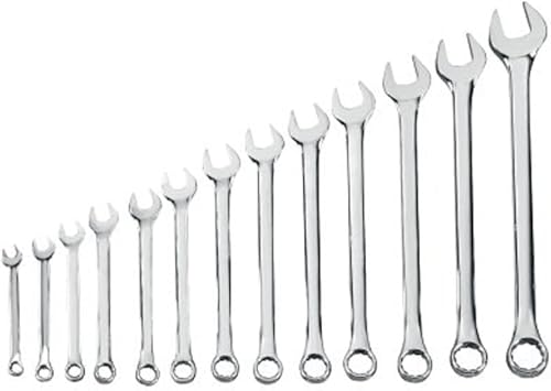 Stanley 87-244 Juego de llaves combinadas largas SAE de grado profesional de 13 piezas