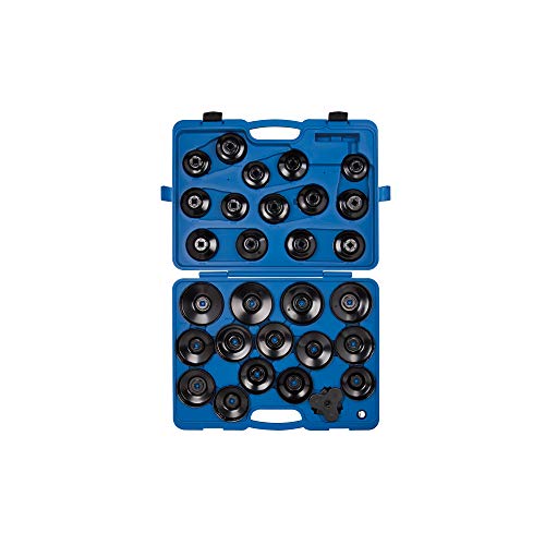 KING TONY 9AE6-7608 Jeu de clés à filtre à huile type coupelle Taille 76 mm 8 cannelures