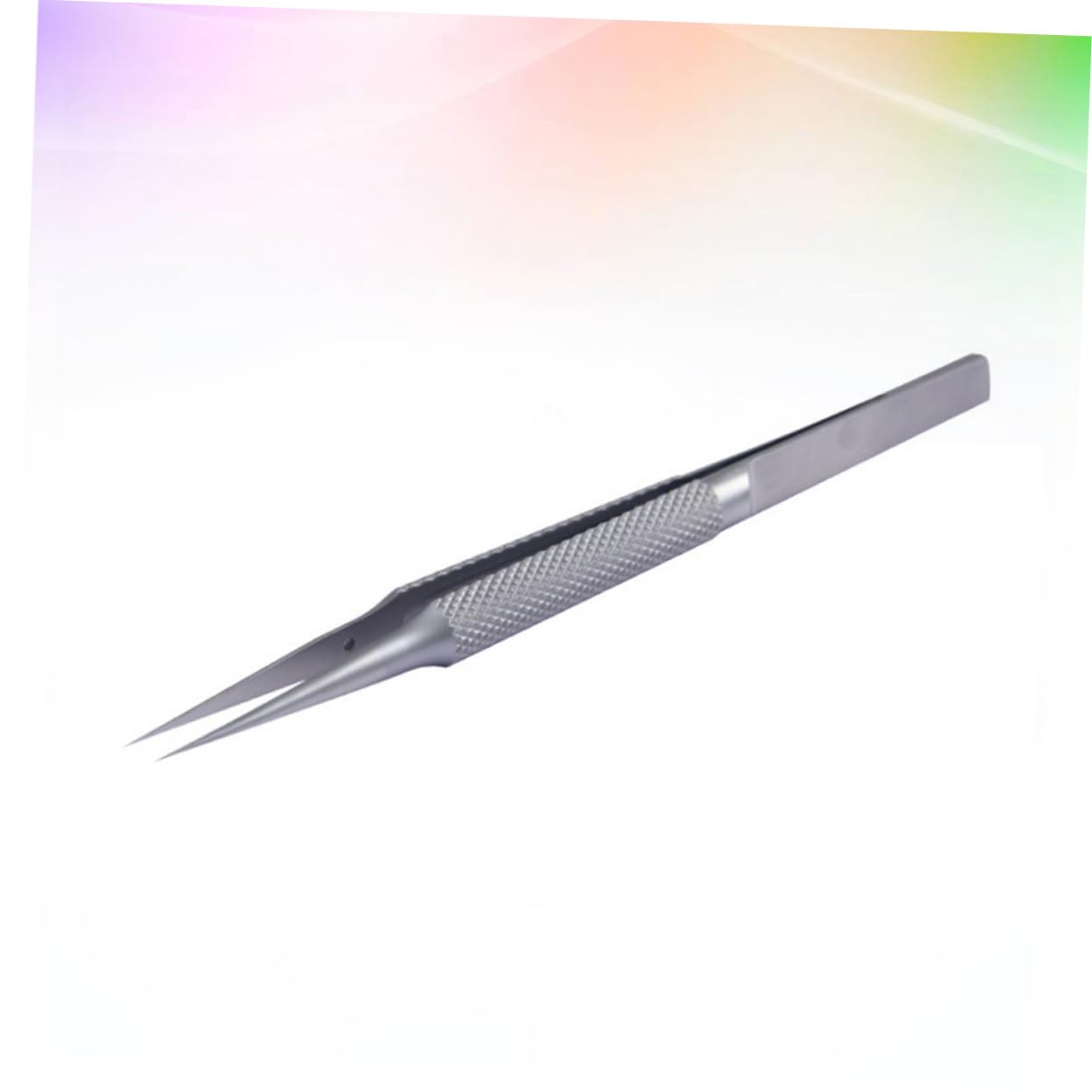 jojofuny 2 Pinzette in Acciaio Inox Da 0 15 Mm Per Riparazione Elettronica Creazione Di Gioielli Pinzette Metalliche Angolate Industriali - Supporto Piegato