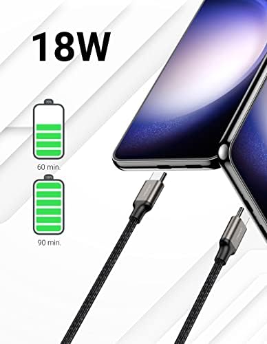 QTUMIST Kabel USB C (0,5m+1m+2m+3m) USB Typu C Kabel do Ładowania do Samsung Xiaomi Huawei Pixel PS5 Controller