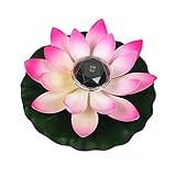 Lumières LED flottantes pour piscine lotus : ce le meilleur cadeau pour votre famille vos amis en été. fleurs flottantes artificielles