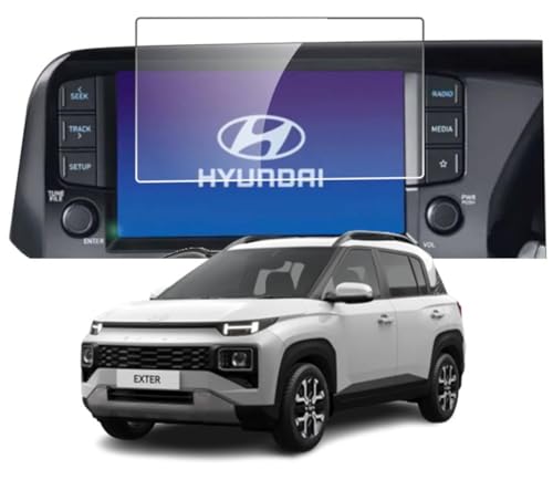 Image of Car Screen Protector Compatible With HYUNDAI EXTER Infotainment Or Music System Stereo | Clear | Pack of 1