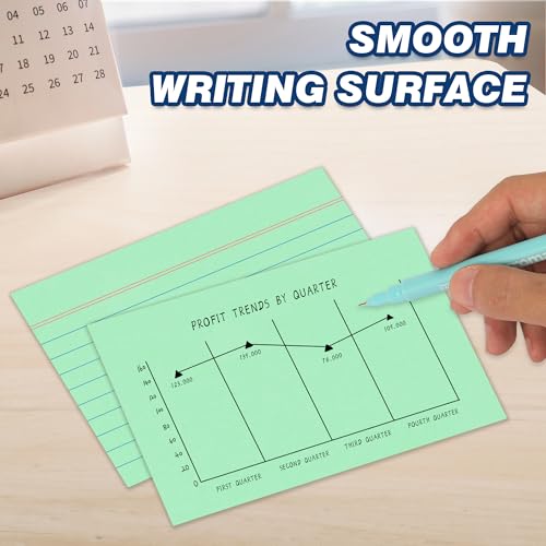 image for Chell 200 Count Index Cards 3x5 Inch Heavyweight, Ruled Front and Blan