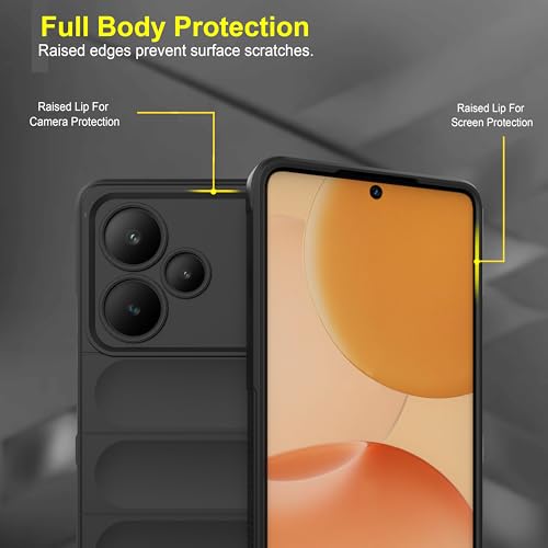Image of Zapcase Back Case Cover for Realme P4 Pro 5G | Compatible for Realme P4 Pro 5G Back Cover | Liquid Silicon Magic Case with Camera Protection| Black