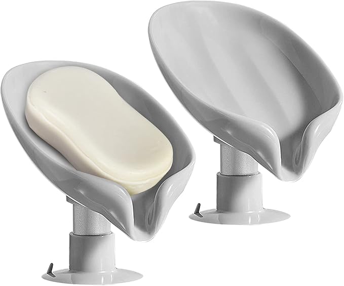 Veive Self Draining Leaf Shape Soap Dish Keeps Soap Dry & Clean