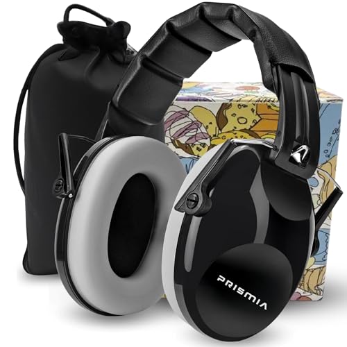 Prismia Cascos Insonorizacion para Estudiar + Bolsa - Auriculares Aislantes Ruido - Cascos Orejeras Antiruido - Protector Auditivo - Cacos Obra Cancelación Ruido Adultos - Autismo - Oposiciones