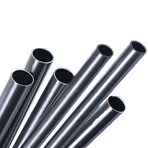 Tubo redondo capilar de acero al carbono galvanizado, longitud 500 mm, diámetro exterior 6 mm, grosor de pared 1,0 mm