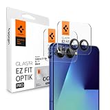 Spigen Galaxy Z Flip8 / Z Flip7 カメラ保護フィルム 2枚入 9H硬度 強化ガラス 貼り付けキット付き レンズプロテクター Optik Pro AGL09584 (ブラック)