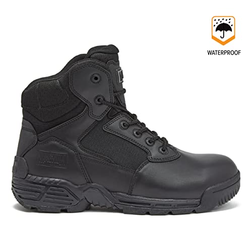 Magnum Men's Stealth Force 6 Inch Waterproof Black Tactical Boots, Leather Military Combat Desert Boots - Black, 13 Extra Wide #TOP1