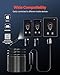 VEVOR Endoscope Camera with 49.2FT Semi-Rigid Cable, 1920P HD Borescope for Android & iOS, Industrial Inspection Camera with Light - 8 LED, 2X Zoom, IP67 Waterproof Snake Camera for Auto, Plumbing