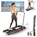 Sport24 Walking Pad Treadmill, Foldable with Incline 120kg Capacity, Bottle Holder, App, Speaker, Under Desk Running Machine for Home with Handle LED Display 1-12km/h, Low Noise 2.5HP Remote Control
